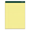 TOPS Double Docket Ruled Pads, Narrow Rule, 100 Canary-Yellow 8.5 x 11.75 Sheets, 6/Pack