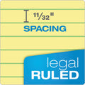 TOPS Docket Ruled Wirebound Pad with Cover, Wide/Legal Rule, Blue Cover, 70 Canary-Yellow 8.5 x 11.75 Sheets