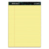 TOPS Docket Ruled Perforated Pads, Wide/Legal Rule, 50 Canary-Yellow 8.5 x 11.75 Sheets, 12/Pack