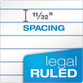 TOPS "The Legal Pad" Glue Top Pads, Wide/Legal Rule, 50 White 8.5 x 11 Sheets, 12/Pack