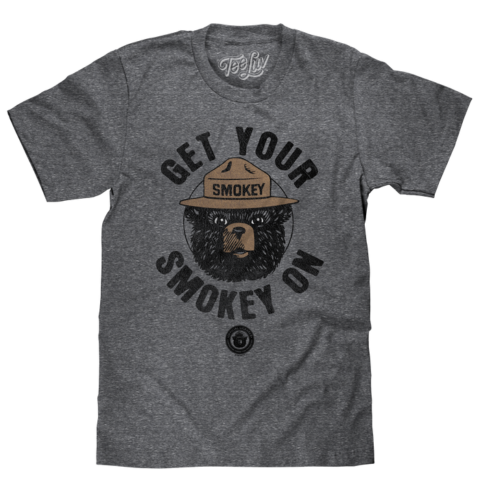 Get Your Smokey On T-Shirt - Gray by Tee Luv