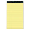 TOPS Docket Ruled Perforated Pads, Wide/Legal Rule, 50 Canary-Yellow 8.5 x 14 Sheets, 12/Pack