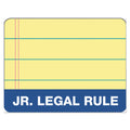 TOPS Docket Gold Ruled Perforated Pads, Narrow Rule, 50 Canary-Yellow 5 x 8 Sheets, 12/Pack