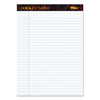 TOPS Docket Gold Ruled Perforated Pads, Wide/Legal Rule, 50 White 8.5 x 11.75 Sheets, 12/Pack
