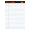 TOPS Docket Gold Ruled Perforated Pads, Wide/Legal Rule, 50 White 8.5 x 11.75 Sheets, 12/Pack
