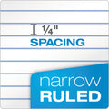 TOPS Color Notebooks, 1 Subject, Narrow Rule, Indigo Blue Cover, 8.5 x 5.5, 100 White Sheets