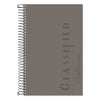 TOPS Color Notebooks, 1 Subject, Narrow Rule, Graphite Cover, 8.5 x 5.5, 100 White Sheets