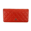 Chanel Lambskin Matelasse Red Long Wallet 22 Series #3127 by Bolt Boutique