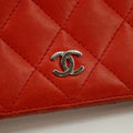 Chanel Lambskin Matelasse Red Long Wallet 22 Series #3127 by Bolt Boutique
