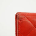 Chanel Lambskin Matelasse Red Long Wallet 22 Series #3127 by Bolt Boutique