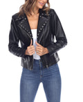 White Mark Womens Faux Leather Jacket, medium by Vanessa Jane