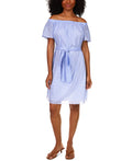 Michael Michael Kors Cotton Spring Bud Off-the-Shoulder Dress, Size Medium by Vanessa Jane