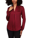 Michael Michael Kors Satin Jacquard Blouse by Vanessa Jane