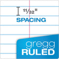 TOPS Steno Pad, Gregg Rule, Assorted Cover Colors, 80 White 6 x 9 Sheets, 4/Pack