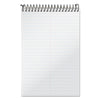 TOPS Docket Gold Steno Pads, Gregg Rule, Frosted White Cover, 100 White (Heavyweight 20 lb Bond) 6 x 9 Sheets