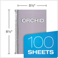 TOPS Color Notebooks, 1 Subject, Narrow Rule, Orchid Cover, 8.5 x 5.5, 100 Orchid Sheets