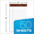TOPS "The Legal Pad" Ruled Perforated Pads, Narrow Rule, 50 White 5 x 8 Sheets, Dozen
