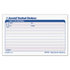 TOPS Avoid Verbal Orders Manifold Book, Two-Part Carbonless, 6.25 x 4.25, 1/Page, 50 Forms