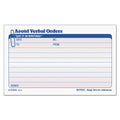 TOPS Avoid Verbal Orders Manifold Book, Two-Part Carbonless, 6.25 x 4.25, 1/Page, 50 Forms