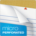 TOPS "The Legal Pad" Plus Ruled Perforated Pads with 40 pt. Back, Narrow Rule, 50 White 5 x 8 Sheets, Dozen