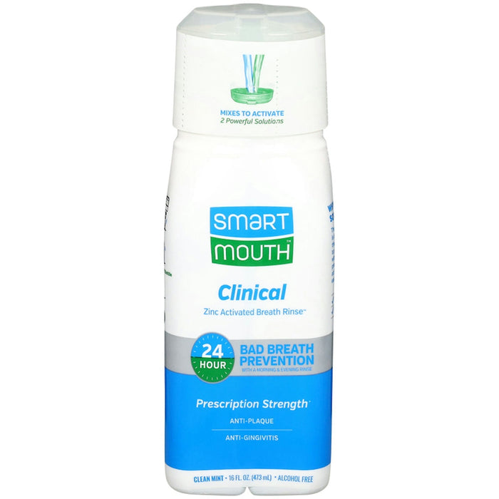 Smart Mouth Zinc Activated Clinical Clean Mint Breath Rinse 16 Fl Oz by Pasteur Pharmacy