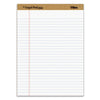 TOPS "The Legal Pad" Plus Ruled Perforated Pads with 40 pt. Back, Wide/Legal Rule, 50 White 8.5 x 11.75 Sheets, Dozen