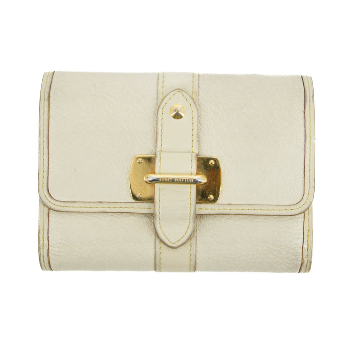 Louis Vuitton Ivory Suhali Le Somptueux Leather Trifold Wallet #3129 by Bolt Boutique