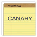 TOPS "The Legal Pad" Plus Ruled Perforated Pads with 40 pt. Back, Wide/Legal Rule, 50 Canary-Yellow 8.5 x 14 Sheets, Dozen