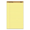 TOPS "The Legal Pad" Plus Ruled Perforated Pads with 40 pt. Back, Wide/Legal Rule, 50 Canary-Yellow 8.5 x 14 Sheets, Dozen
