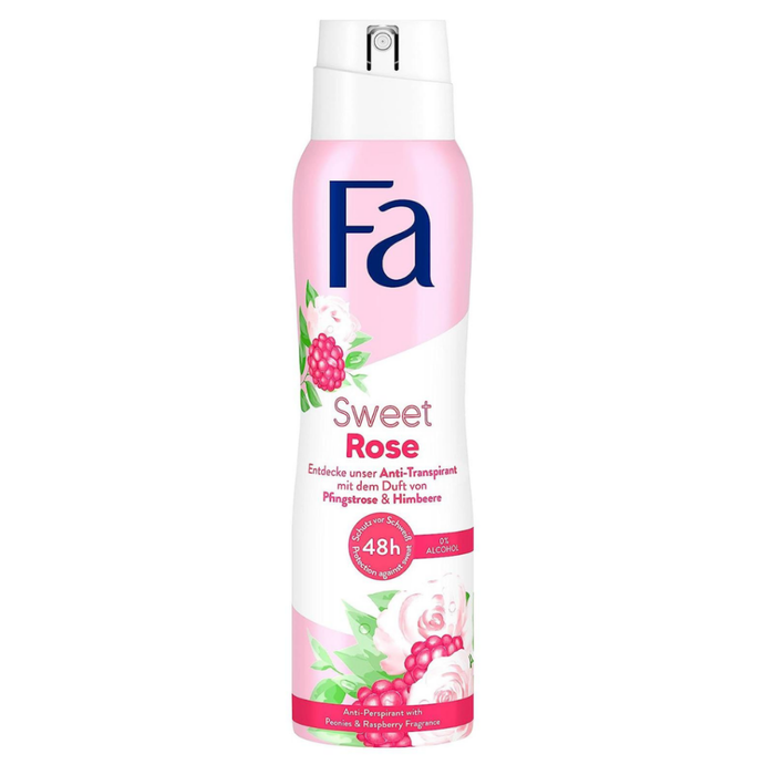 Fa Sweet Rose Deodorant Spray, 150 Ml by Pasteur Pharmacy