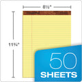 TOPS "The Legal Pad" Ruled Perforated Pads, Wide/Legal Rule, 50 Canary-Yellow 8.5 x 11 Sheets, 3/Pack