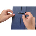 Pendaflex Spiral Poly Expanding File, 4" Expansion, 13 Sections, Cord/Hook Closure, 1/6-Cut Tabs, Letter Size, Navy Blue