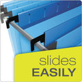 Pendaflex SureHook Hanging Folders, Legal Size, 1/5-Cut Tabs, Blue, 20/Box