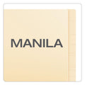 Pendaflex SmartShield End Tab Fastener Folders, 1 Fastener, Letter Size, Manila Exterior, 50/Box