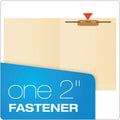 Pendaflex SmartShield End Tab Fastener Folders, 1 Fastener, Letter Size, Manila Exterior, 50/Box