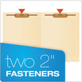 Pendaflex SmartShield End Tab Fastener Folders, 2 Fasteners, Letter Size, Manila Exterior, 50/Box