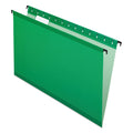 Pendaflex SureHook Hanging Folders, Legal Size, 1/5-Cut Tabs, Bright Green, 20/Box