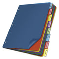 Cardinal Poly Index Dividers, 8-Tab, 11 x 8.5, Assorted, 4 Sets
