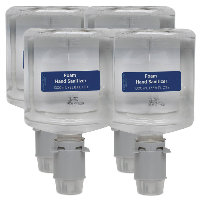 Georgia Pacific Pacific Blue Ultra Foam Hand Sanitizer Refill For Manual Dispensers, 1,000 mL, Fragrance-Free, 4/Carton