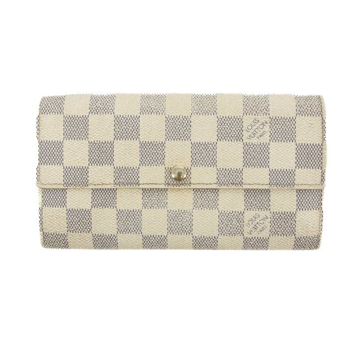 Louis Vuitton Damier Azur Portefeuille Sarah Wallet #3132 by Bolt Boutique