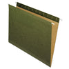 Pendaflex Reinforced Hanging File Folders, Letter Size, Straight Tabs, Standard Green, 25/Box