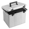 Pendaflex Portable File Boxes, Letter Files, 13.88" x 14" x 11.13", Granite