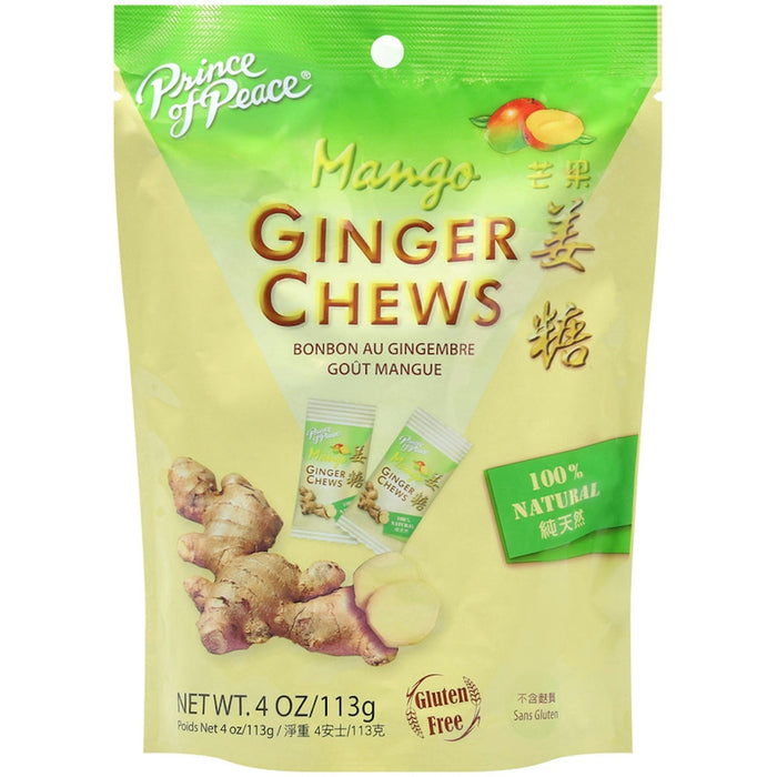 Prince of Peace Mango Ginger Chews - 4 Oz by Pasteur Pharmacy