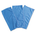 Universal Microfiber Cleaning Cloth, 12 x 12, Blue, 3/Pack