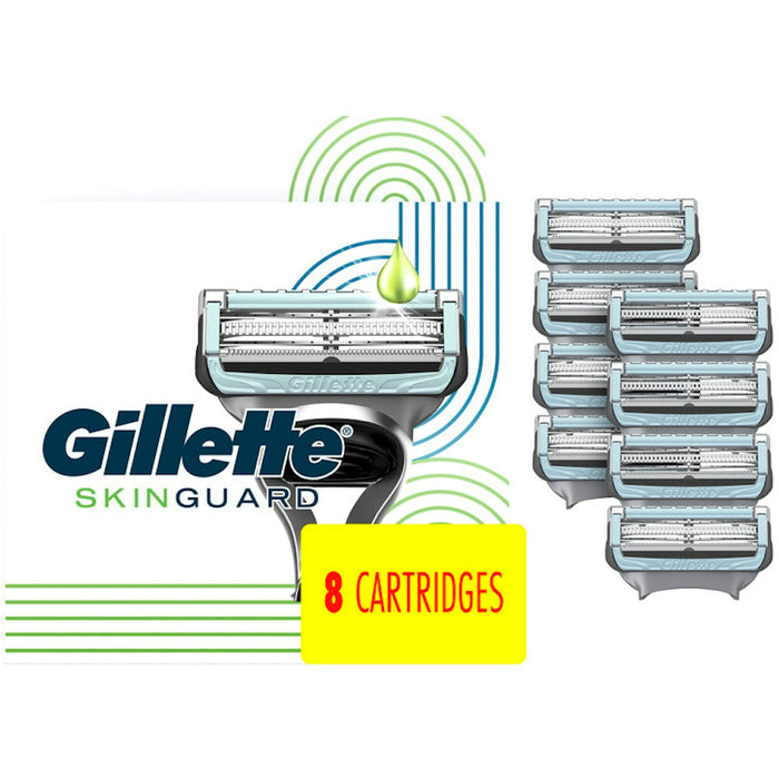 Gillette Skin Guard Men's Razor Blades, 8 Blade Refills by Pasteur Pharmacy