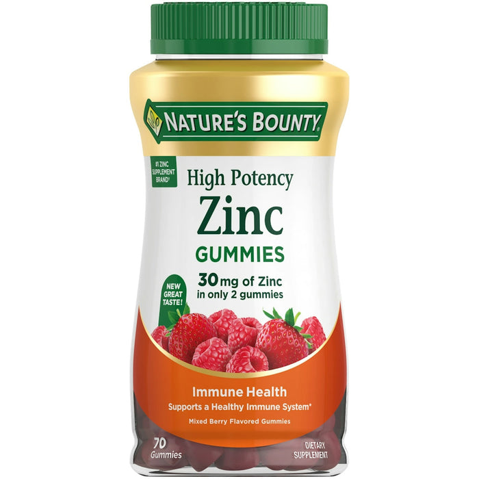 Nature's Bounty Zinc Immune Support Mixed Berry Gummies, 30 Mg by Pasteur Pharmacy