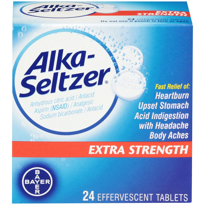 Alka-Seltzer Heartburn Relief Extra Strength, Effervescent Tablets, 24 Count by Pasteur Pharmacy