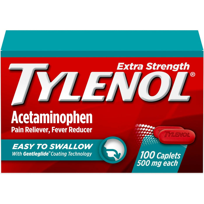 Tylenol Extra Strength Rapid Release Gels, 500mg Acetaminophen, 100 ct by Pasteur Pharmacy