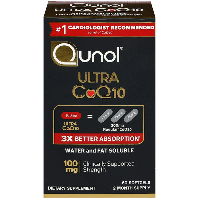 Qunol Ultra CoQ10 100Mg Softgels 60Ct by Pasteur Pharmacy