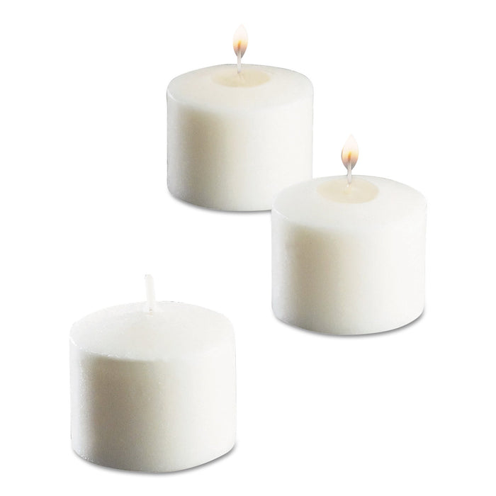 Sterno Food Warmer Votive Candles, 10 Hour Burn, 1.46"d x 1.33'h, White, 288/Carton